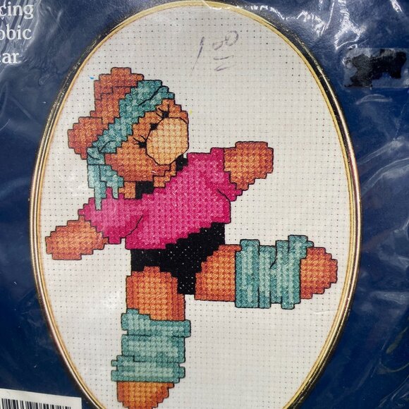 Dale Burdett Dancing Aerobic Bear CK1002 Counted Cross Stitch New Sealed - Picture 3 of 12